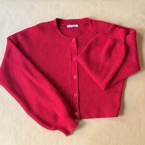 Peppermayo Daphne Knit Cardigan - Cherry
 Red